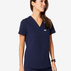 Figs Navy blue Caterina Scub Top